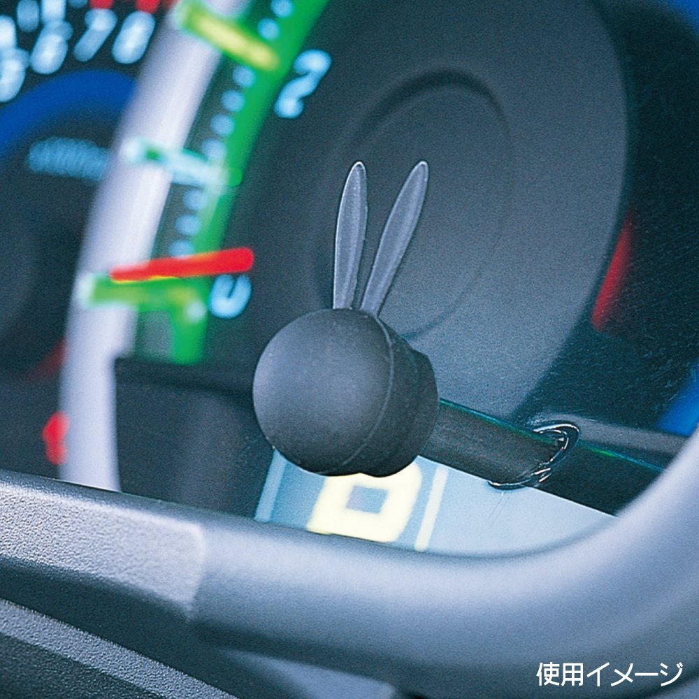 Amazon | カーメイト 車用 メーターノブ用キャップ ラビット ブラック